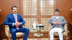 प्रचण्ड र कतारका अमिर 