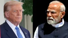 டொனால்ட் டிரம்ப் - நரேந்திர மோதி 