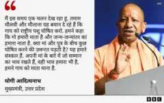 योगी आदित्यनाथ का बयान