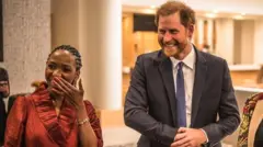 Dr Sophie Chandauka and Prince Harry togeda for one Sentebale event for 2024