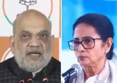 মঙ্গলবার সাংবাদিক বৈঠকে অমিত শাহ এবং বাঁকুড়ার সভায় মমতা ব্যানার্জী।
