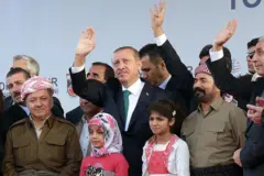 Mesud Barzani, Recep Tayyip Erdoğan, Şivan Perwer 