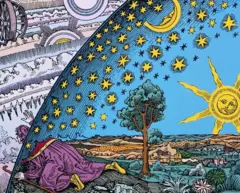 Illustration de "L'Atmosphère: météorologie populaire" par Camille Flammarion, 1888.