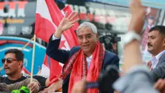 नेपाल आएका शेरबहादुर देउवा