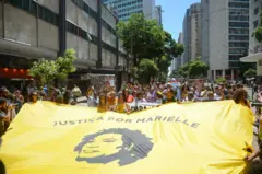 to por Justiça marca os seis anos do assassinatobrazino777 e confiávelMarielle Franco, no centro do Riobrazino777 e confiávelJaneiro