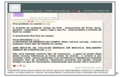 Print mostra regras de conduta em evento