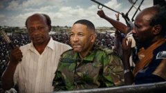 Janaraal Maxamed Faarax Caydiid iyo Madaxweynaha Botswana Duma Boko. 