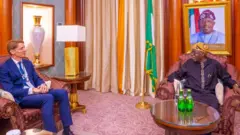 President Bola Tinubu and Mr Robert Maersk Uggla 