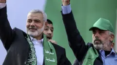 یحیی سنوار و اسماعیل هنیه