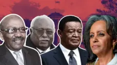 ዶ/ር ነጋሶ ጊዳዳ፣ ግርማ ወልደጊዮርግስ፣ ዶ/ር ሙላቱ ተሾመን ተሰናባቲት ሳህለወርቅ ዘውዴን