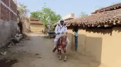 Jharkhand teacher on horse