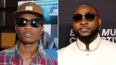 Wizkid da Davido fitattun mawaƙa ne a nahiyar Afirka
