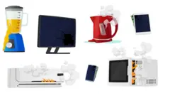 رسم تعبيري لأجهزة منزلية تالفة