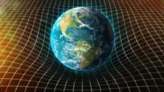 Imagen de la Tierra en el espacio-tiempo