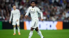 Ɗanwasan gaba na Real Madrid da Brazil Endrick