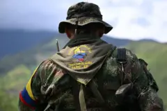 Miembro del frente Carlos Patiño de la disidencia de las FARC