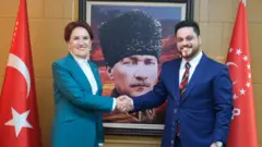 Meral Akşener, Bağımsız Türkiye Partisi Genel Başkanı Hüseyin Baş ile 