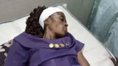 Injured woman