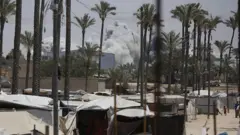 Explosão em Deir al-Balah, na Faixa de Gaza