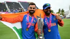 روہت شرما اور وراٹ کوہلی ٹی 20 ورلڈ کپ 2024 کے ساتھ