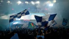 هواداران ناپولی در ورزشگاه