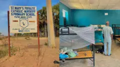 Wani uba a cikin ɗakin kwanan ɗalibai na makarantar Papiri 