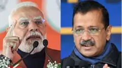 नरेंद्र मोदी अरविंद केजरीवाल 