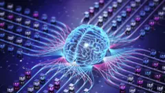 Inteligência artificial: o robô milionário que quer ser reconhecido como pessoa 4 Ilustração mostra cérebro humano no lugar de um chip, com luzes conectando aos demais componentes de um circuito eletrônico