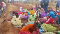 women protest