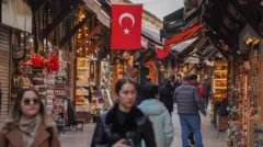 İstanbul'da bir kapalı çarşı