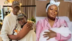 Lateef Adedimeji ati MoBimpe di mọ ara wọ, MoBimpe gbe ọmọ tuntun lọwọ