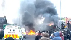 ناآرامی‌ها در بالیمینا در ایرلند شمالی