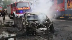 Згорілий автомобіль