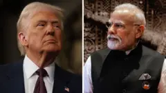 अमेरिका के राष्ट्रपति डोनाल्ड ट्रंप और भारत के प्रधानमंत्री नरेंद्र मोदी की तस्वीर