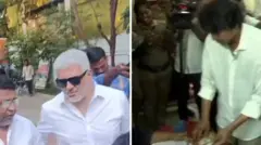 விஜய் பாணியை பின்பற்றிய விஷால்: வாக்கு செலுத்துவதில் ஆர்வம் காட்டிய நட்சத்திரங்கள்