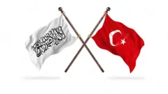 پرچم طالبان و ترکیه