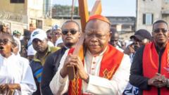 Cardinal Ambongo mu nzira y'umusaraba muri Pasika ishize i Lemba muri Kinshasa