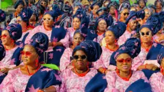 Women in colourful attires