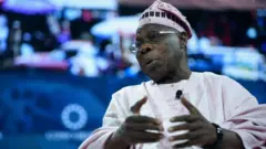 Obasanjo nibi ipade agbaye kan niluu New York, o wọ agbada pẹlun fila