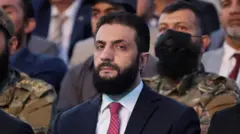 رئيس المرحلة الانتقالية في سوريا أحمد الشرع