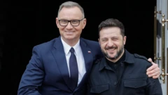 Анджей Дуда і Володимир Зеленський під час прощального візиту польського лідера в Україну 28 червня