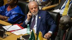 Lula em reunião de líderes de Estado