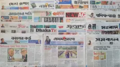 আজ ঢাকা থেকে প্রকাশিত বিভিন্ন জাতীয় দৈনিক পত্রিকা