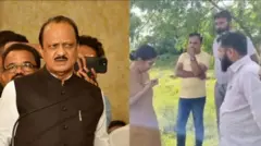 अजित पवार और वायरल वीडियो का स्क्रीनशॉट