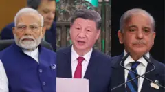 नरेंद्र मोदी, शी जिनपिंग और शहबाज़ शरीफ़
