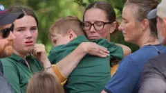 Se vivieron escenas de pánico fuera de la escuela también.