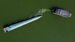 Semisumergibles capturado frente a la costa de Buenaventura, en el Pacífico colombiano.