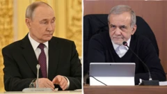 مسعود پزشکیان و ولادیمر پوتین 