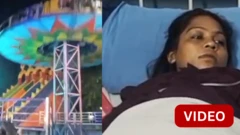 குஜராத்தில் ராட்டின விபத்து - பதைபதைக்கும் காட்சி 