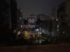 آسمان تهران در شب